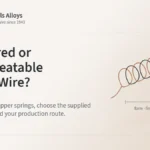 Tempered or Heat-Treatable Beryllium Copper Wire for Springs? Beryllium copper wire